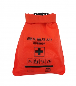Wasserdichte Erste-Hilfe-Tasche mit Inhalt "Outdoor"